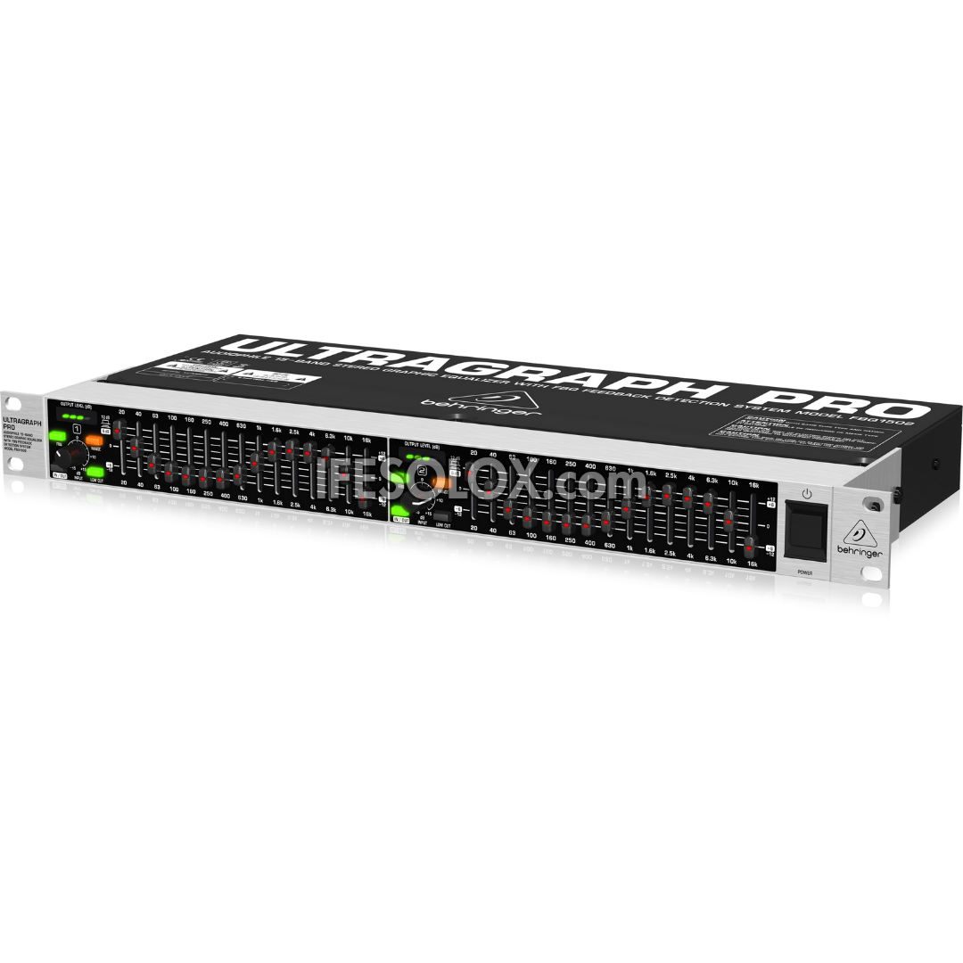 Behringer ULTRAGRAPH FBQ1502 Audiophile 15-Band Stereo Graphic Equalizer with FBQ Feedback Detection System - Brand New