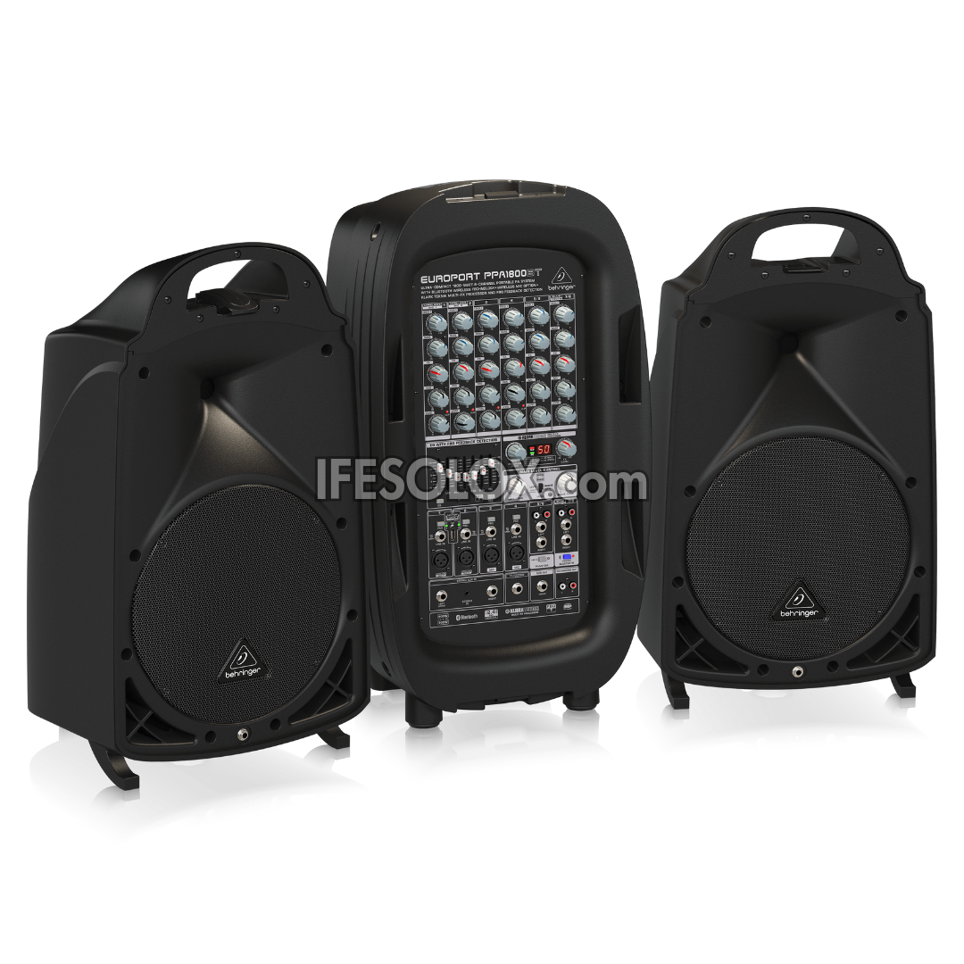 Behringer EUROPORT PPA2000BT Ultra-Compact 2000W 8-Channel Portable PA System with Bluetooth and Mixer - Brand New