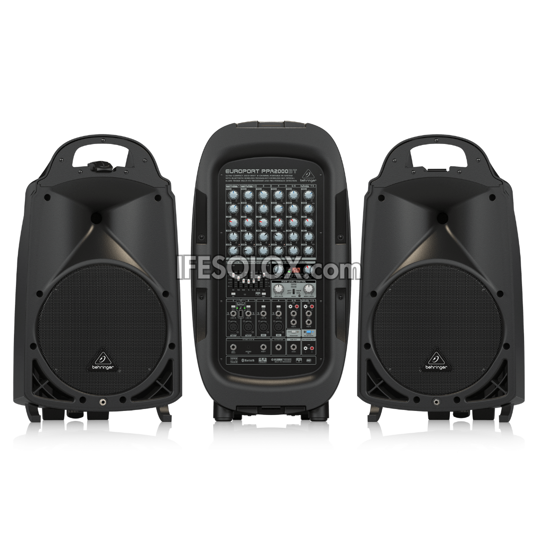 Behringer EUROPORT PPA2000BT Ultra-Compact 2000W 8-Channel Portable PA System with Bluetooth and Mixer - Brand New