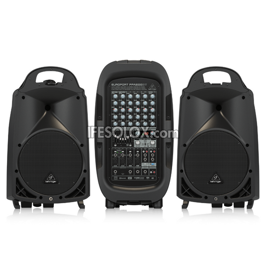 Behringer EUROPORT PPA2000BT Ultra-Compact 2000W 8-Channel Portable PA System with Bluetooth and Mixer - Brand New