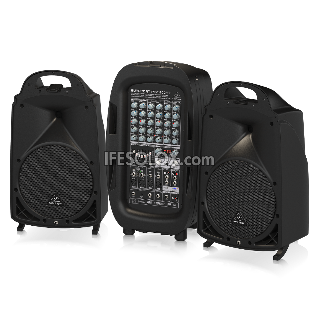 Behringer EUROPORT PPA2000BT Ultra-Compact 2000W 8-Channel Portable PA System with Bluetooth and Mixer - Brand New