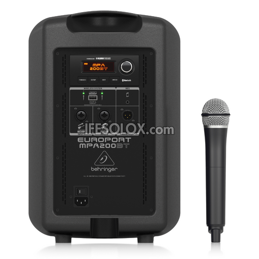 Behringer EUROPORT MPA200BT 8" PA Loudspeaker System with Bluetooth, Wireless Microphone and Battery - Brand New