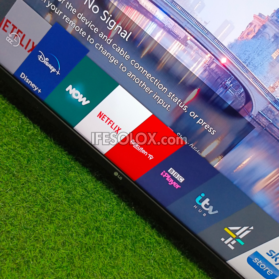 LG 50 Inch 50UM7450 series Thinq AI webOS 6.0 Smart 4K UHD Active HDR TV with Bluetooth, Miracast, AirPlay 2 - UK Used