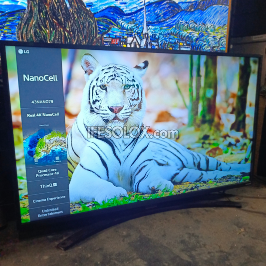 LG 43 inch NANO79 AI Thinq webOS Smart True 4K UHD NanoCell TV - Foreign Used