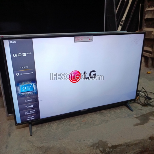 LG 43 inch UP75 ThinQ AI webOS 6.0 4K UHD HDR10 Pro Smart TV (Bluetooth, WiFi, AirPlay 2) - Foreign Used