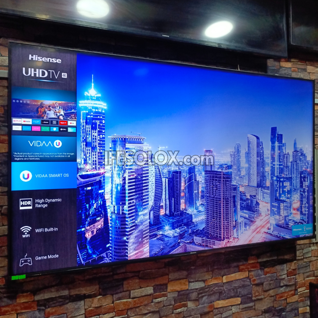 Hisense 65 inch 65A7100F VIDAA Smart 4K UHD LED TV (Bluetooth, WiFi, AnyView) - Foreign Used