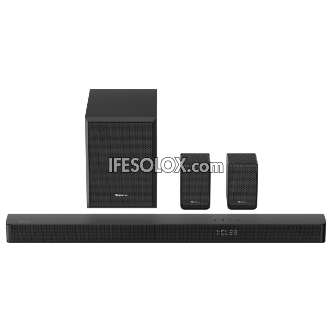 Hisense AX5100Q 5.1Ch 580W Bluetooth Sound Bar with Wireless Subwoofer + Dolby Atmos - Brand New