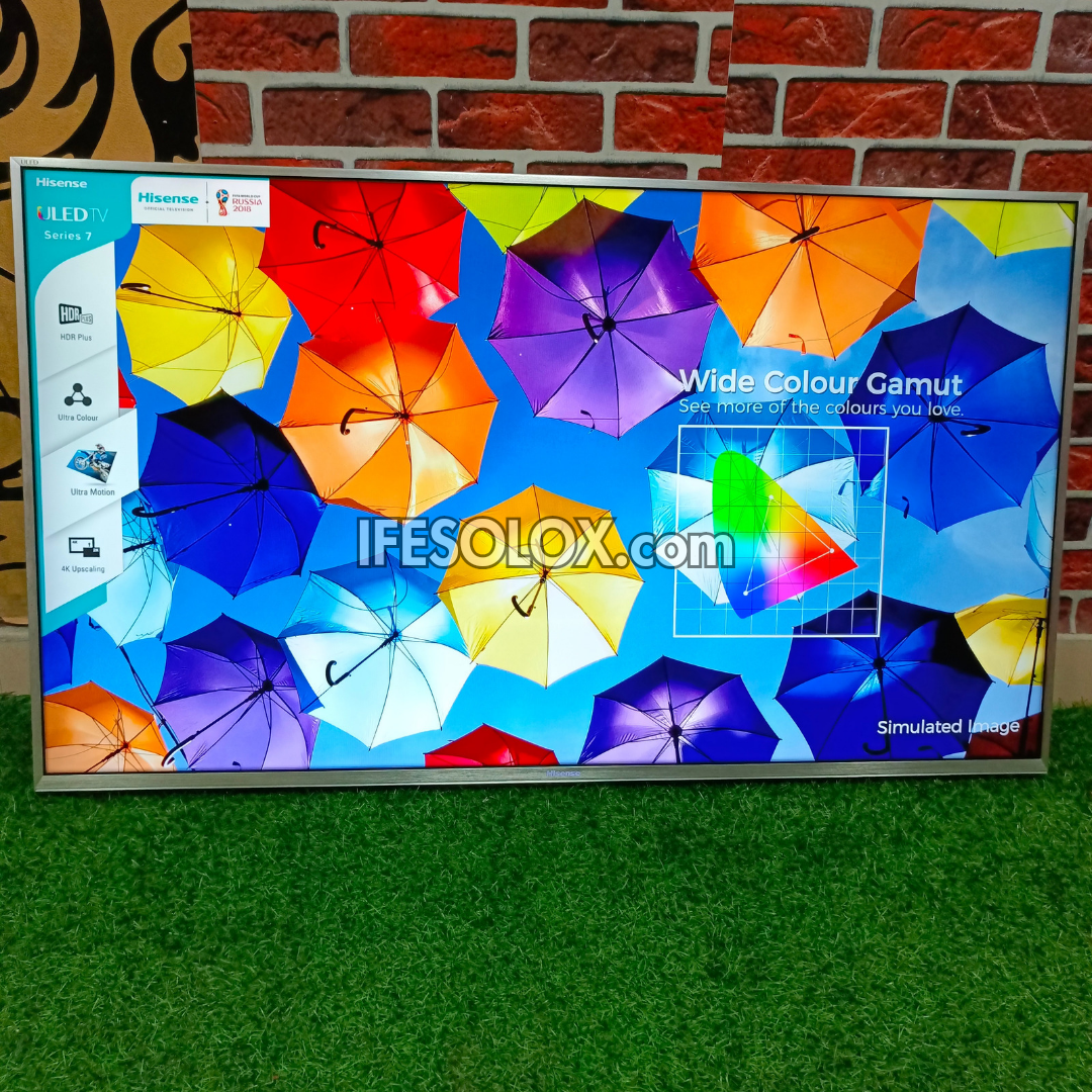 Hisense 50 Inch 50N7 ULED Quantum Dot Smart 4K UHD ULED TV with Bluetooth, Miracast - Foreign Used