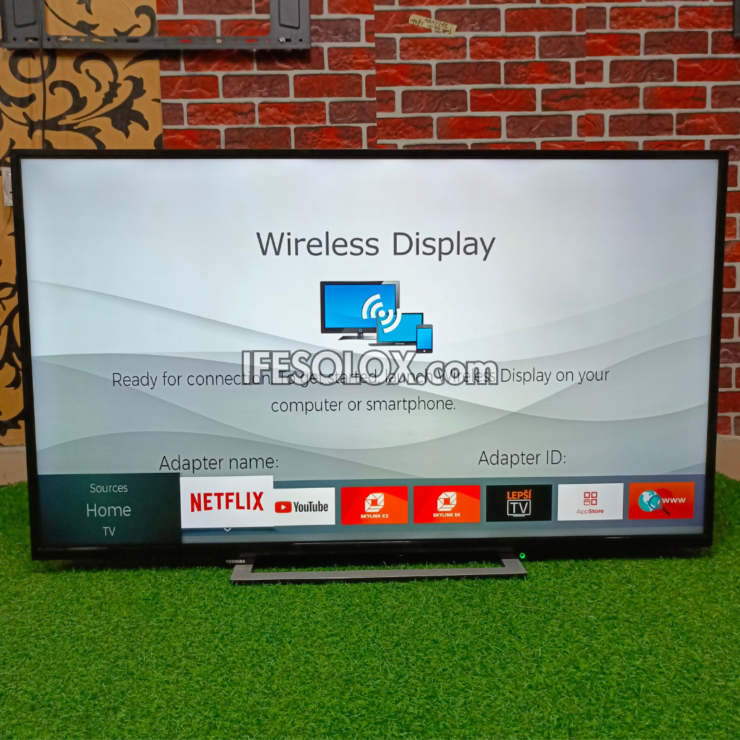 Toshiba 55 inch Smart 4K UHD LED TV (Wireless Display, Netflix, YouTube) - Foreign Used