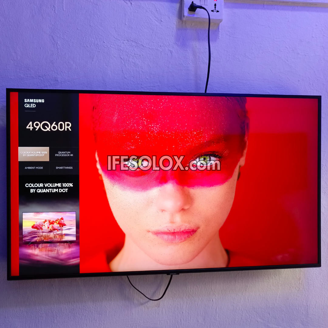SAMSUNG 49 Inch QLED 49Q60R Certified True 4K UHD Active HDR Smart QLED TV - Foreign Used