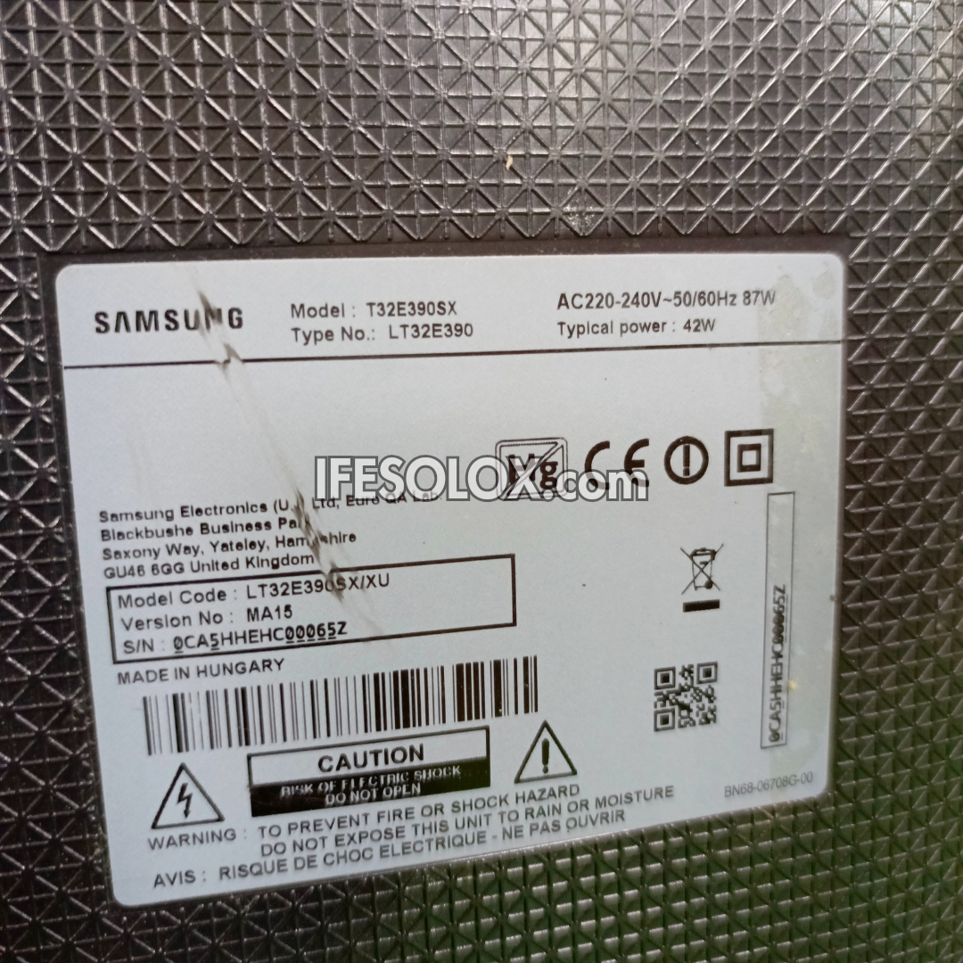 SAMSUNG 32 Inch LT32E390S Smart Full HD LED TV (WiFi, Screen Mirroring, Bluetooth) - Foreign Used