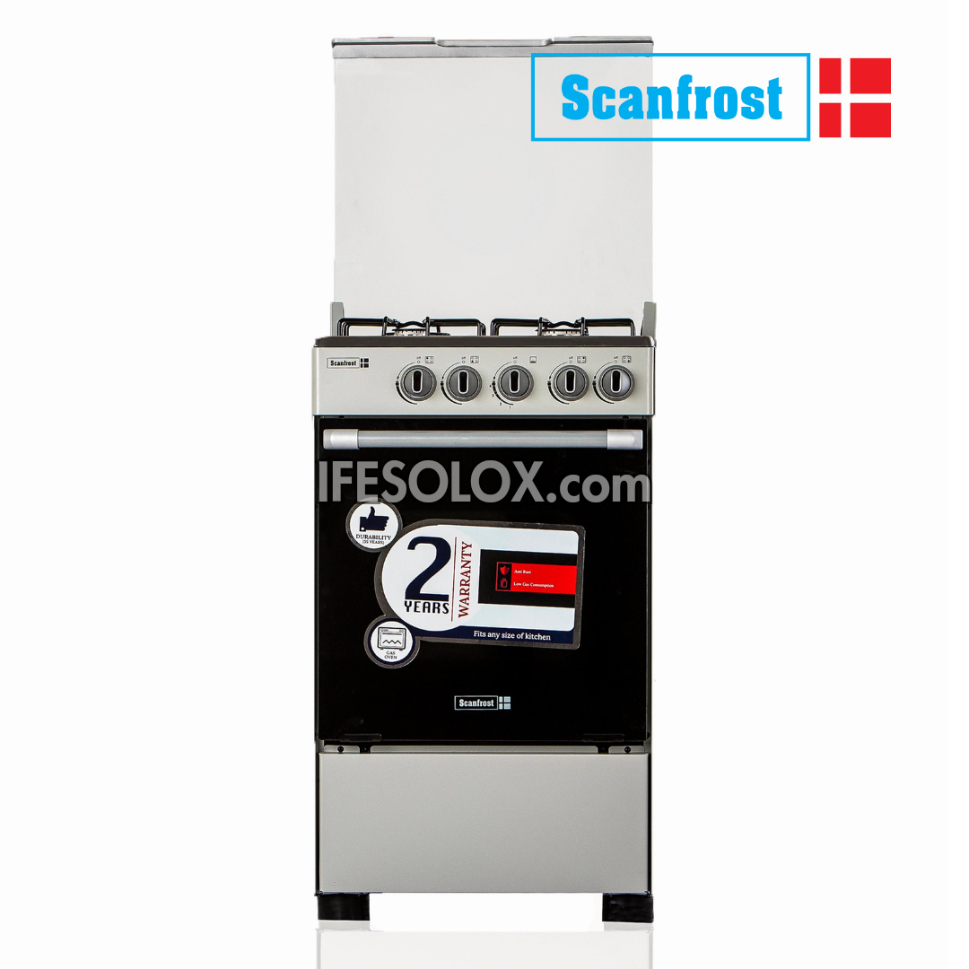 ScanFrost SFC5312S 50x50 (3+1) Oven Gas Cooker with 3 Gas Burners and 1 Electric Plate - Brand New