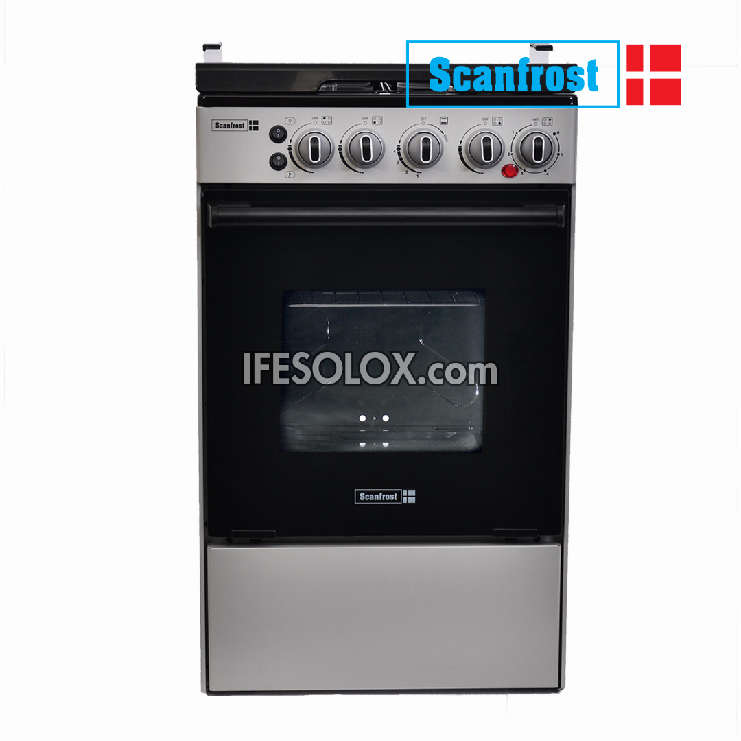 ScanFrost SFC5312S 50x50 (3+1) Oven Gas Cooker with 3 Gas Burners and 1 Electric Plate - Brand New