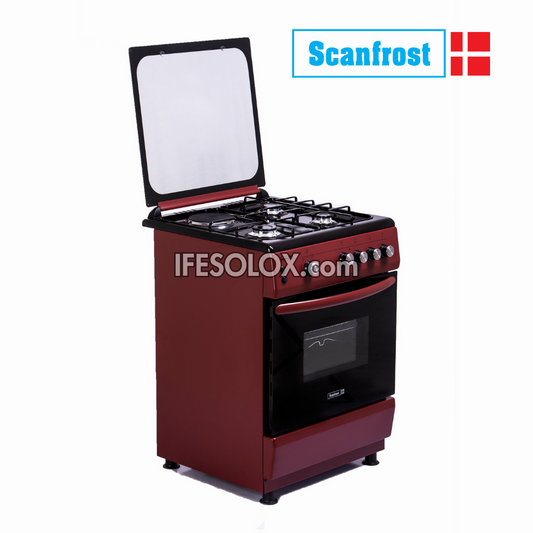 ScanFrost CK6302BR 60x60 (3+1) Premium Oven Gas Cooker with 3 Gas Burners and 1 Electric Plate - Brand New