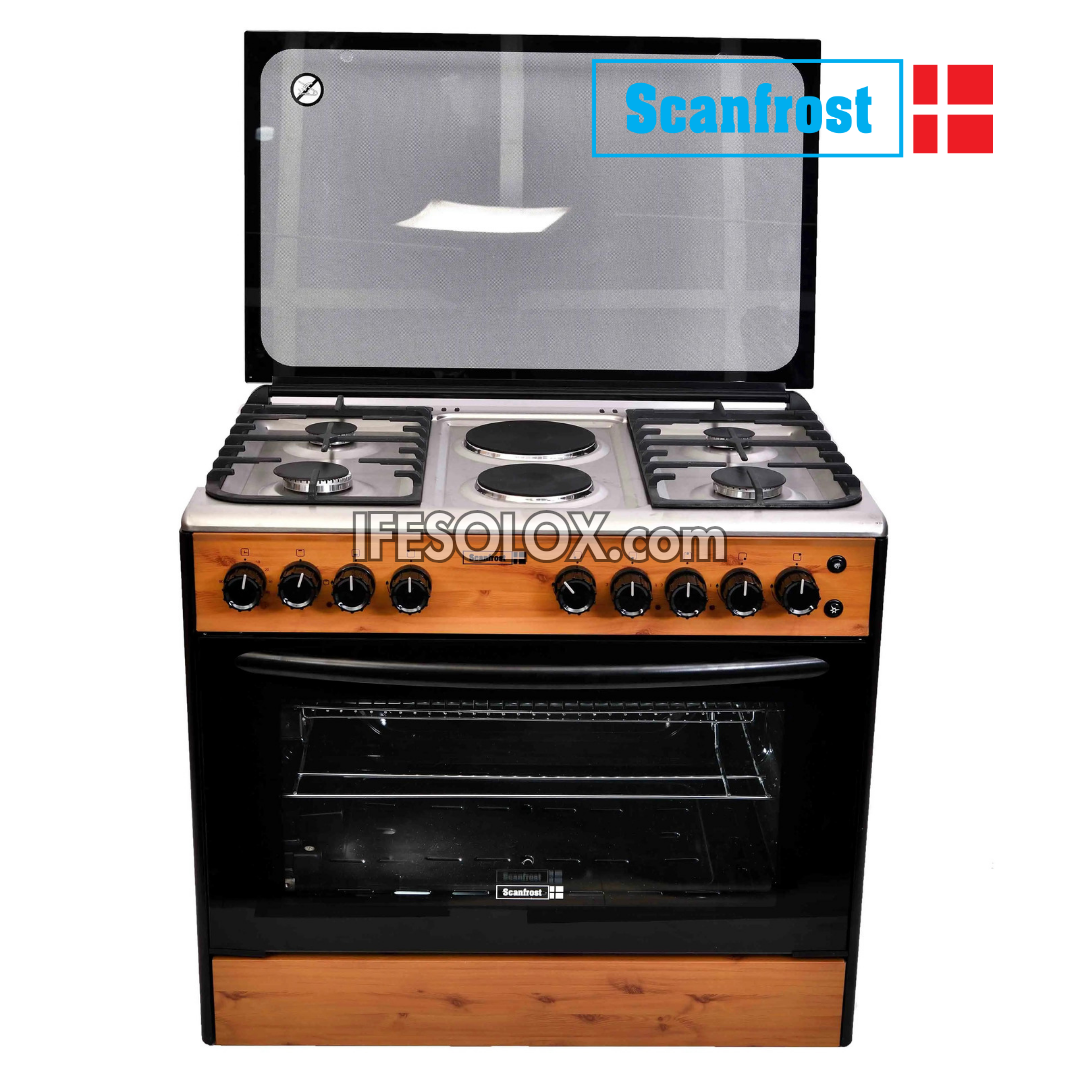 ScanFrost CK9425NG 60x90 (4+2) Gas Cooker and Oven with 4 Gas Burners and 2 Electric Plates - Brand New