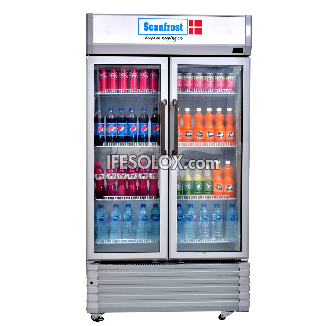 ScanFrost SFUC600 600L Double Door Showcase Beverage Chiller - Brand New