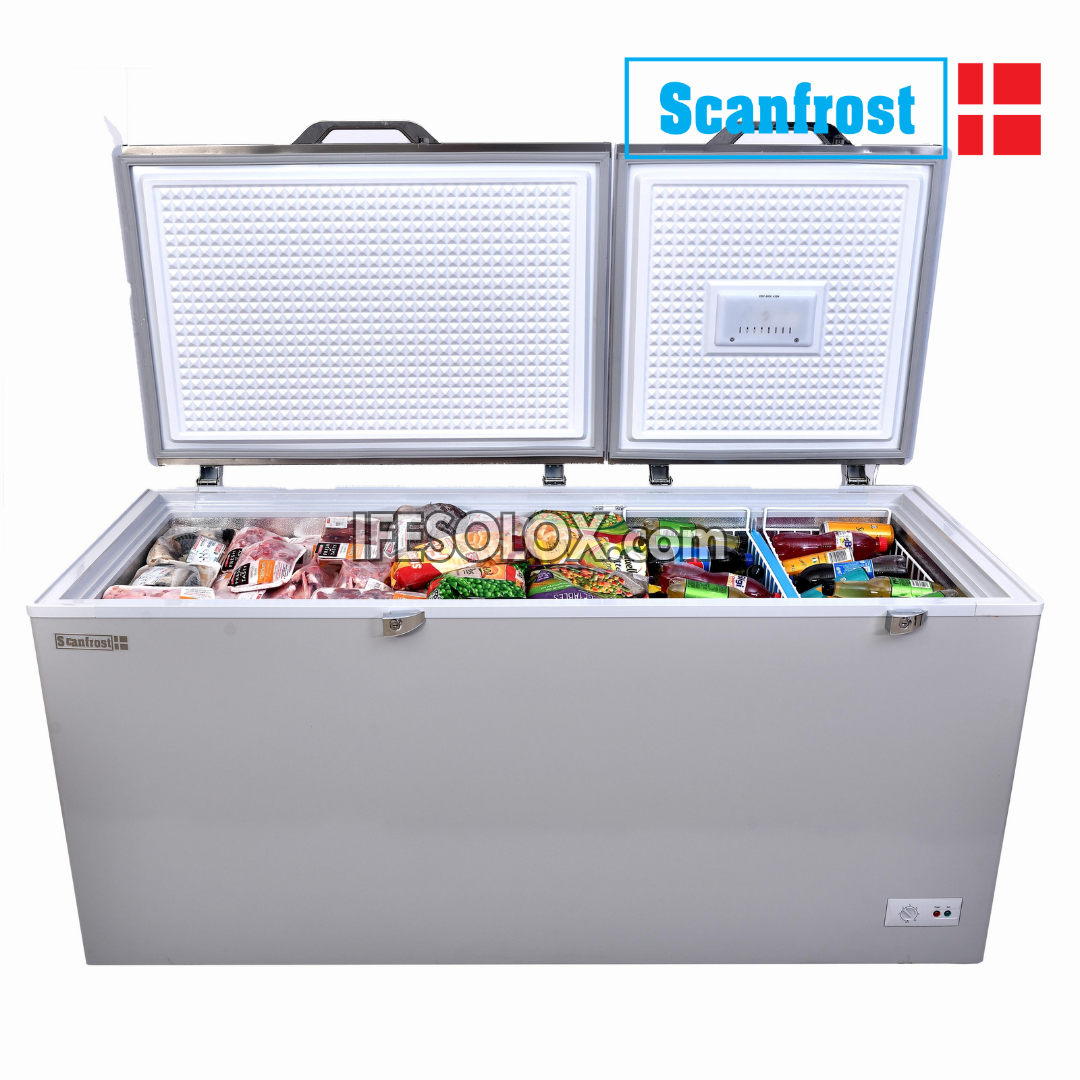ScanFrost SFL500PRE 500 Liters Premium Double Door Chest Deep Freezer - Brand New