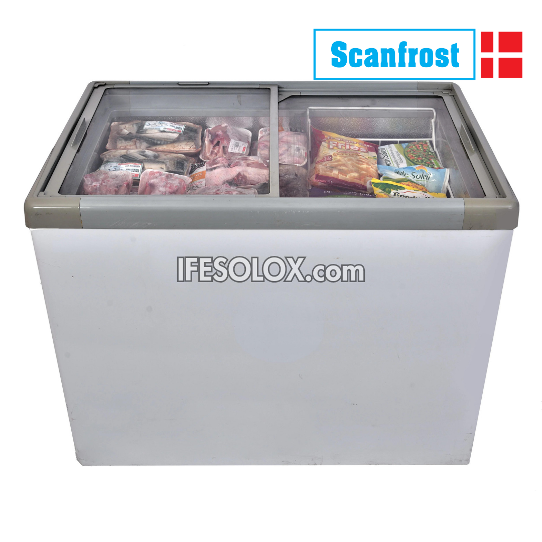 ScanFrost SFCH400 400 Liters Glass-Top Showcase Chest Deep Freezer - Brand New