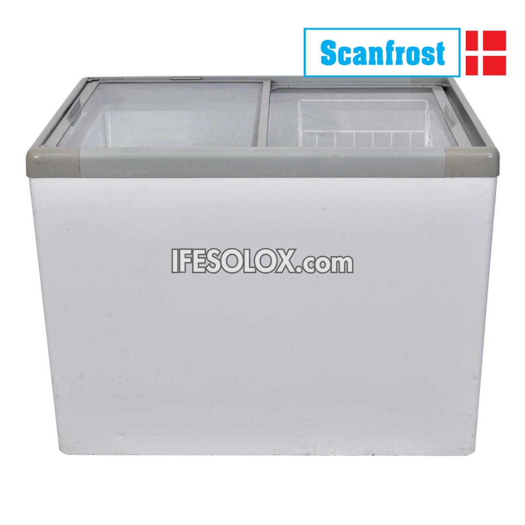 ScanFrost SFCH400 400 Liters Glass-Top Showcase Chest Deep Freezer - Brand New