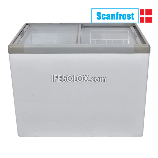 ScanFrost SFCH400 400 Liters Glass-Top Showcase Chest Deep Freezer - Brand New