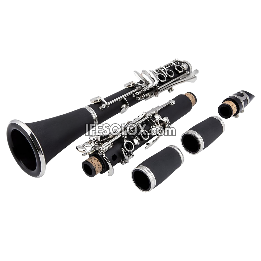 Black Silver Clarinet for Beginners, Professionals and Concerts - Brand New