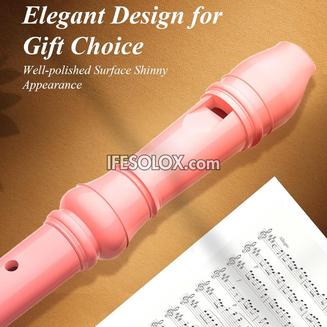 Pink Recorder Instrument for Schools, Beginners and Students - Brand New