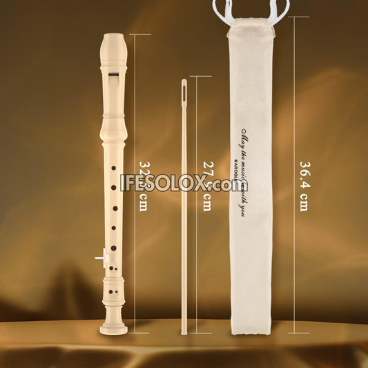 Natural Colored Recorder Instrument for Schools, Beginners and Students - Brand New