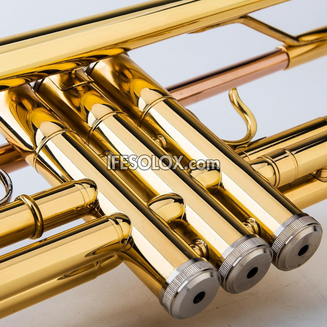 Gold B-Flat Trumpet Set for Beginners, Professionals and Concerts - Brand New