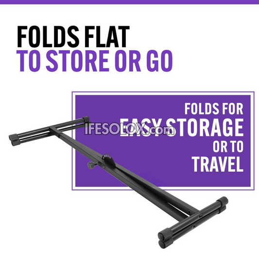 Single X-Shaped Musical Keyboard (Piano) Adjustable Stand - Brand New