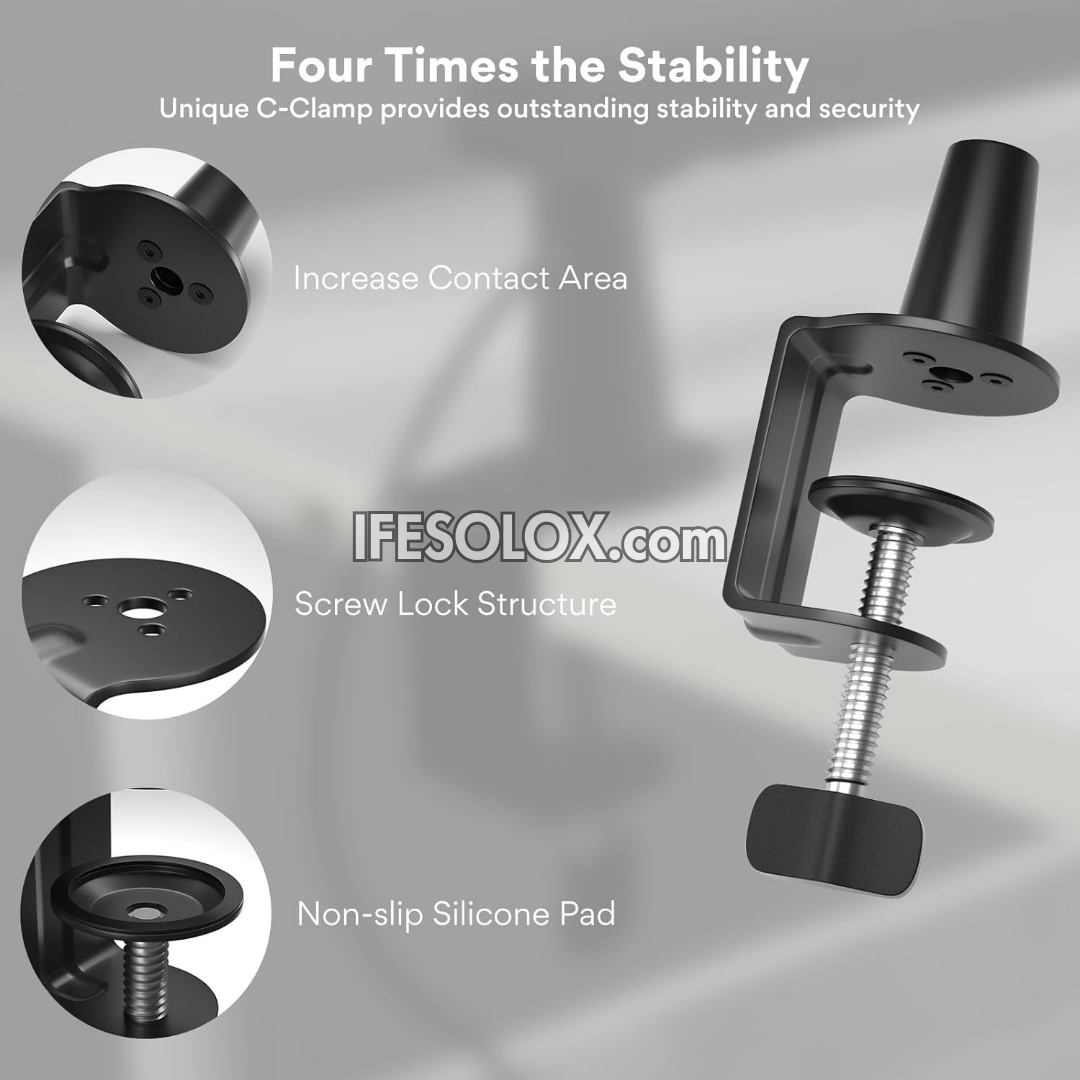Desktop Low Profile Microphone Boom Arm Stand - Brand New