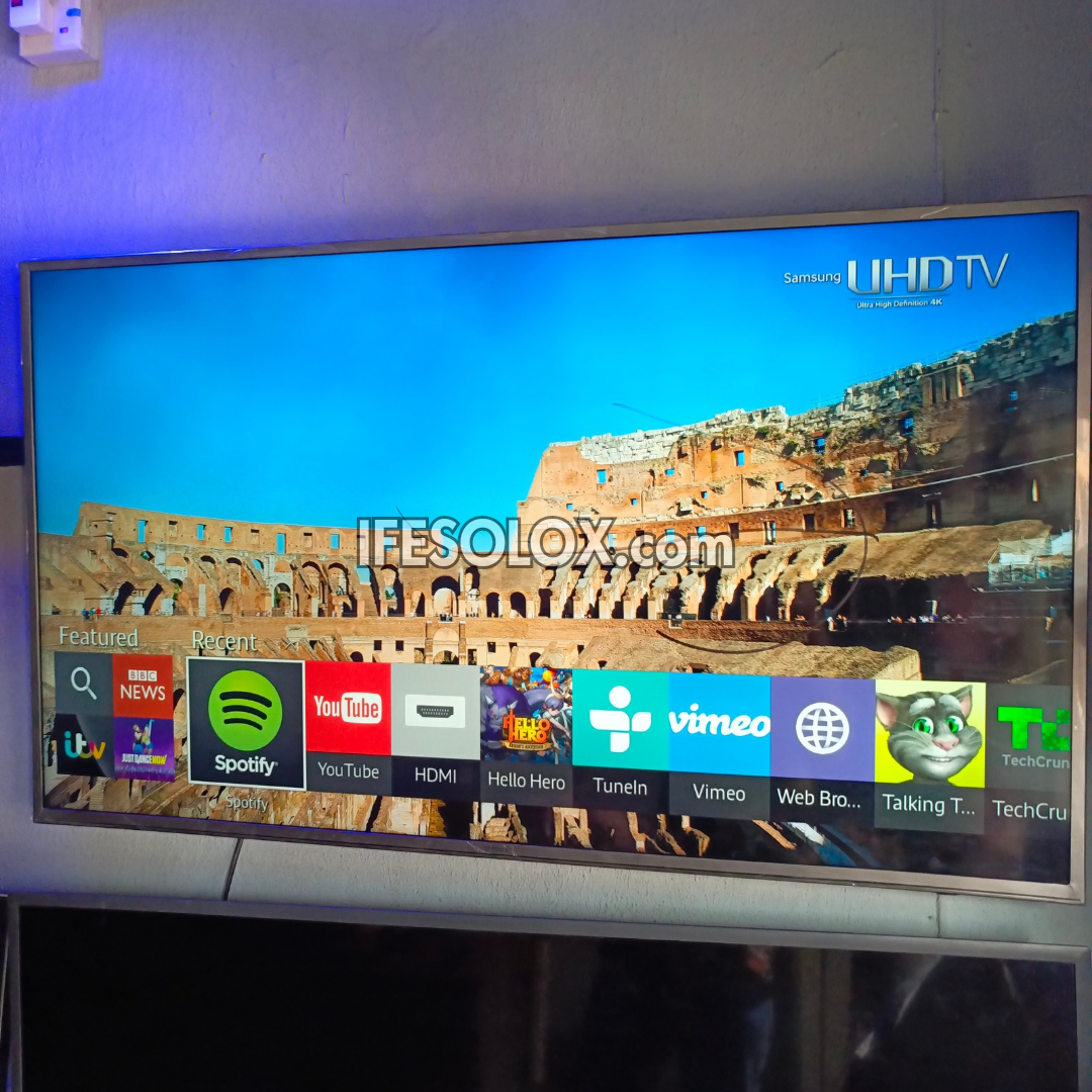 SAMSUNG 50 inch UE50JU6400 UHD 4K HDR10 Smart TV with Built-in WiFi, Screen Mirroring - London Used