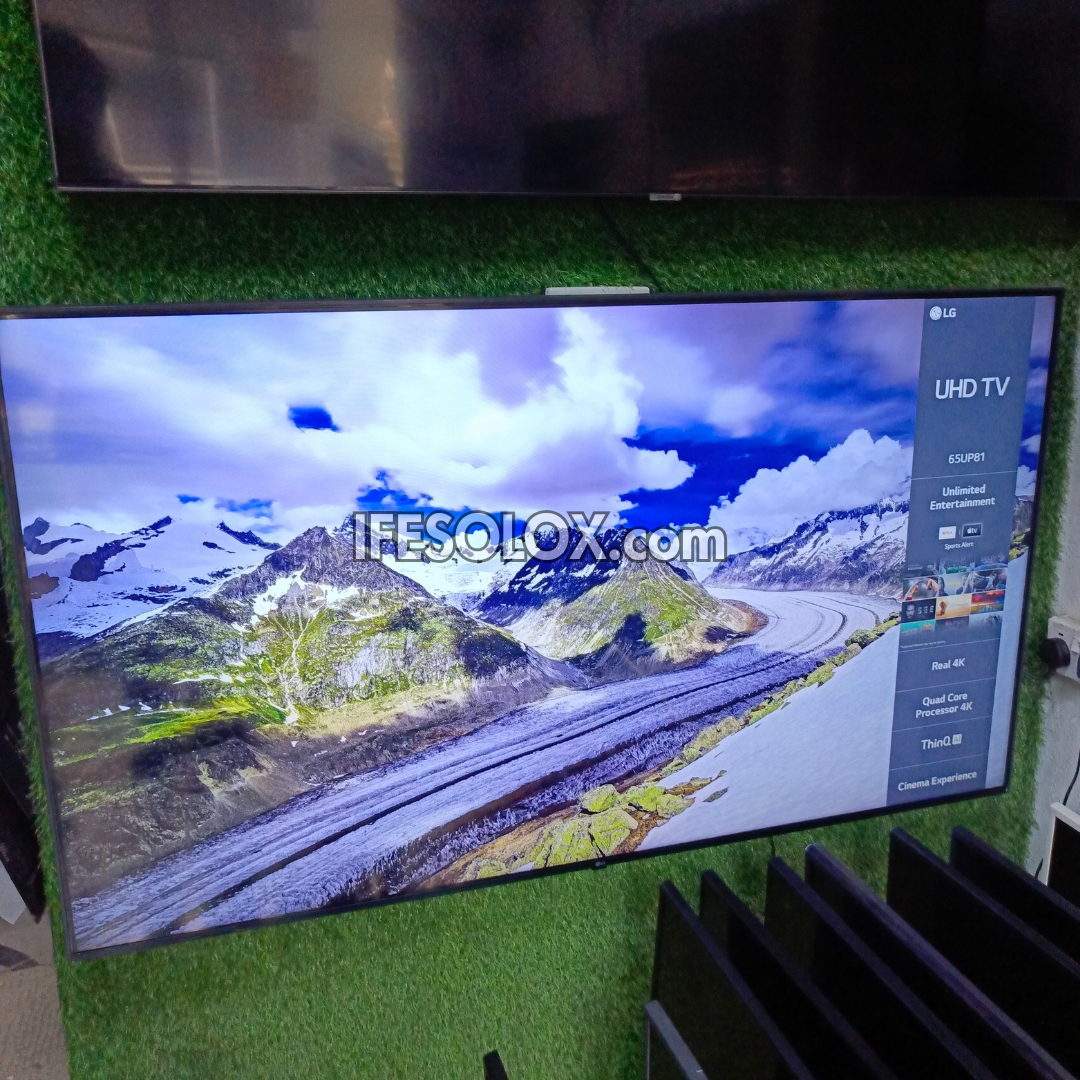 LG 65 inch 65UP81 ThinQ AI webOS Smart 4K UHD HDR TV with Bluetooth, Miracast, Apple AirPlay - Foreign Used
