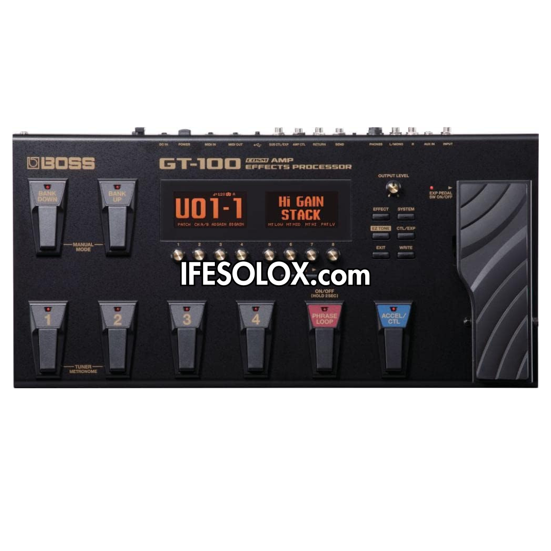 BOSS GT-100 Guitar Multi-Effects Pedal Processor with USB Audio Interface - Brand New