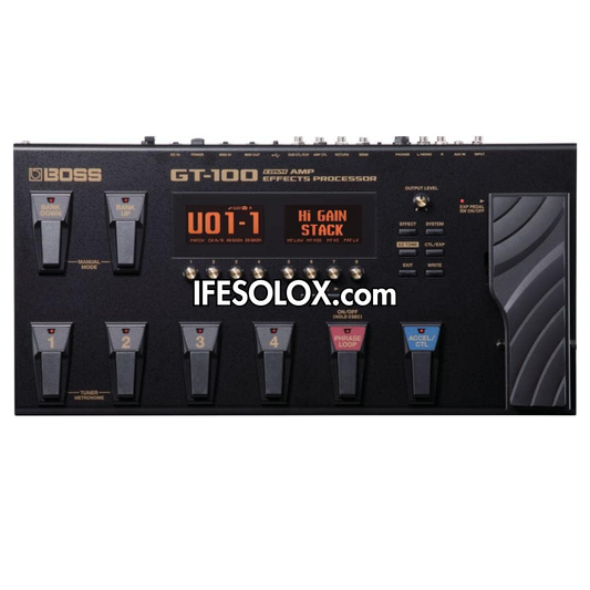 BOSS GT-100 Guitar Multi-Effects Pedal Processor with USB Audio Interface - Brand New
