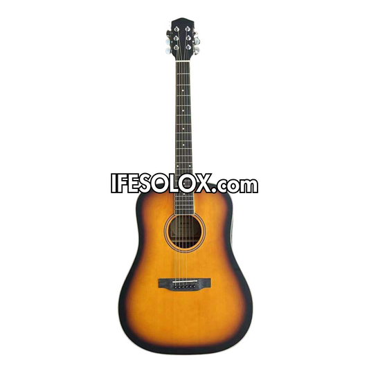 Classic 38" Brown Professional Full Size Acoustic Guitar - Brand New