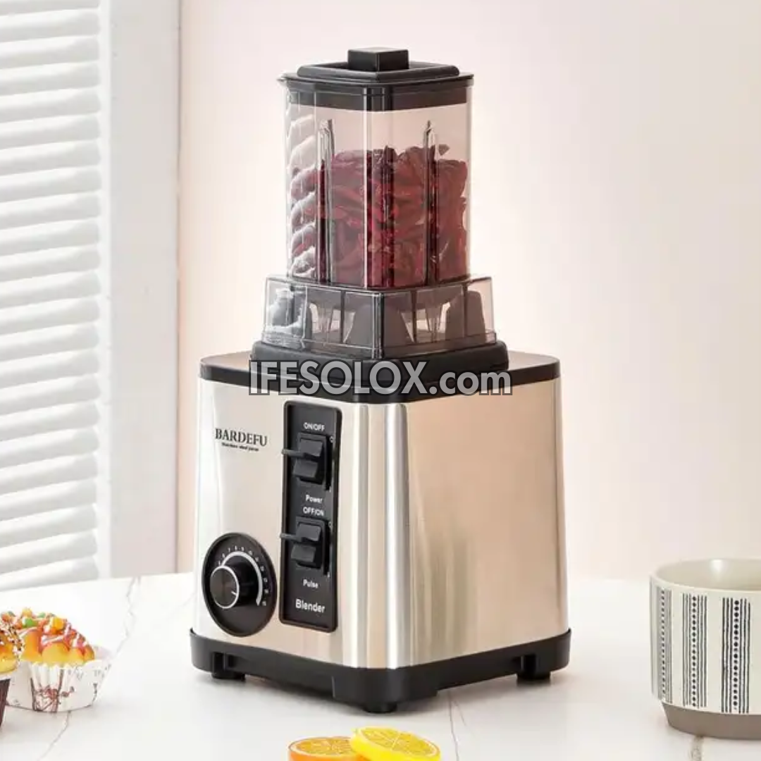 BARDEFU BF-5042 Mélangeur électrique commercial multifonction 3 en 1 haute vitesse de 3 litres et 9 500 watts - Tout neuf