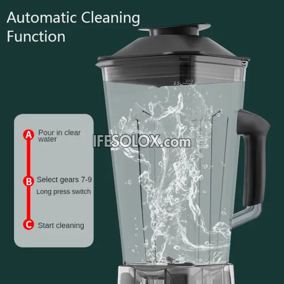 BARDEFU BF-5042 Mélangeur électrique commercial multifonction 3 en 1 haute vitesse de 3 litres et 9 500 watts - Tout neuf