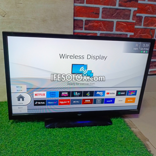 BUSH 24 Inch ELED24HDS Smart Full HD LED TV (Built-in WiFi, Screen Mirroring) - Foreign Used
