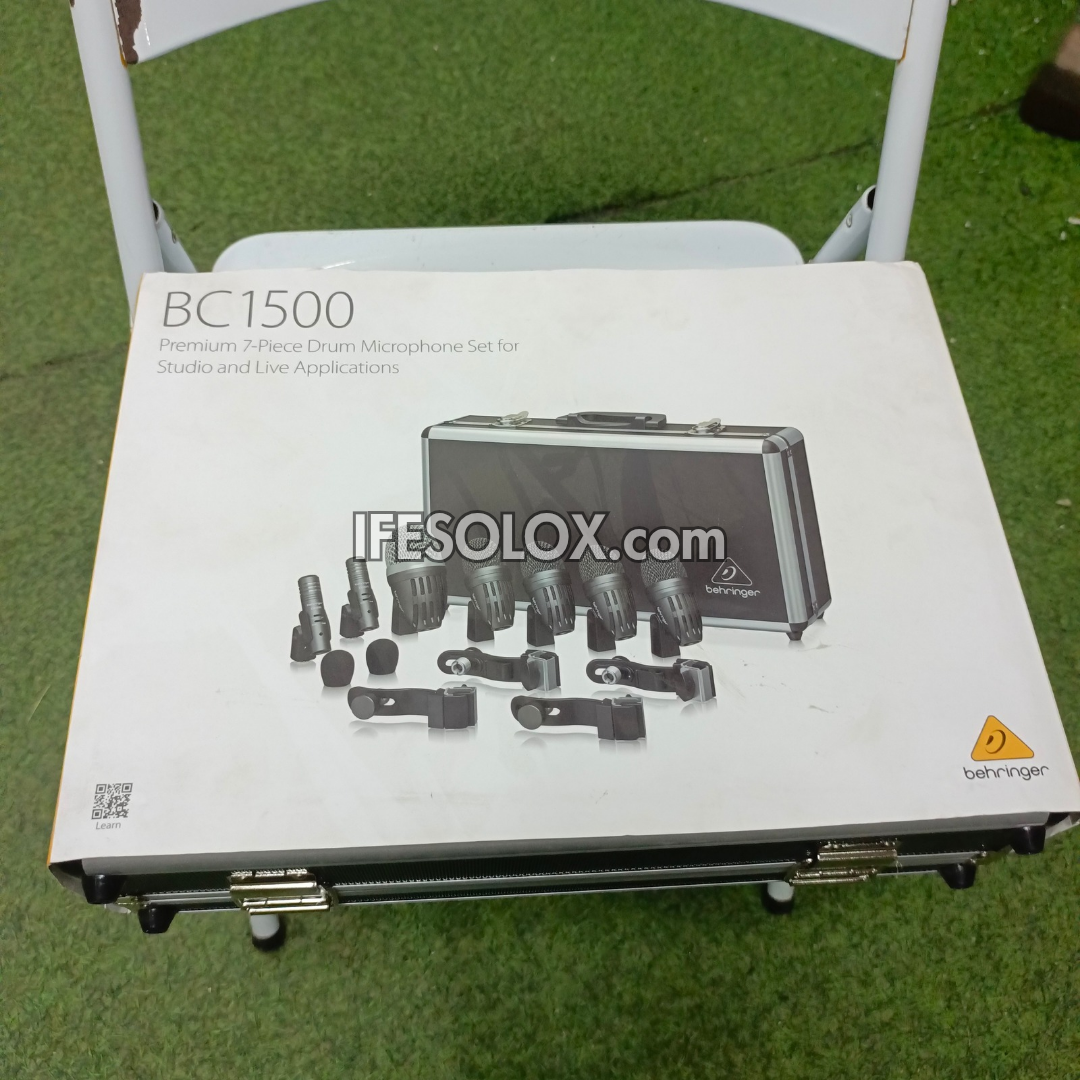 Behringer BC1500 Premium 7-Piece Drum Microphone Set for Studio and Live Applications - Brand New