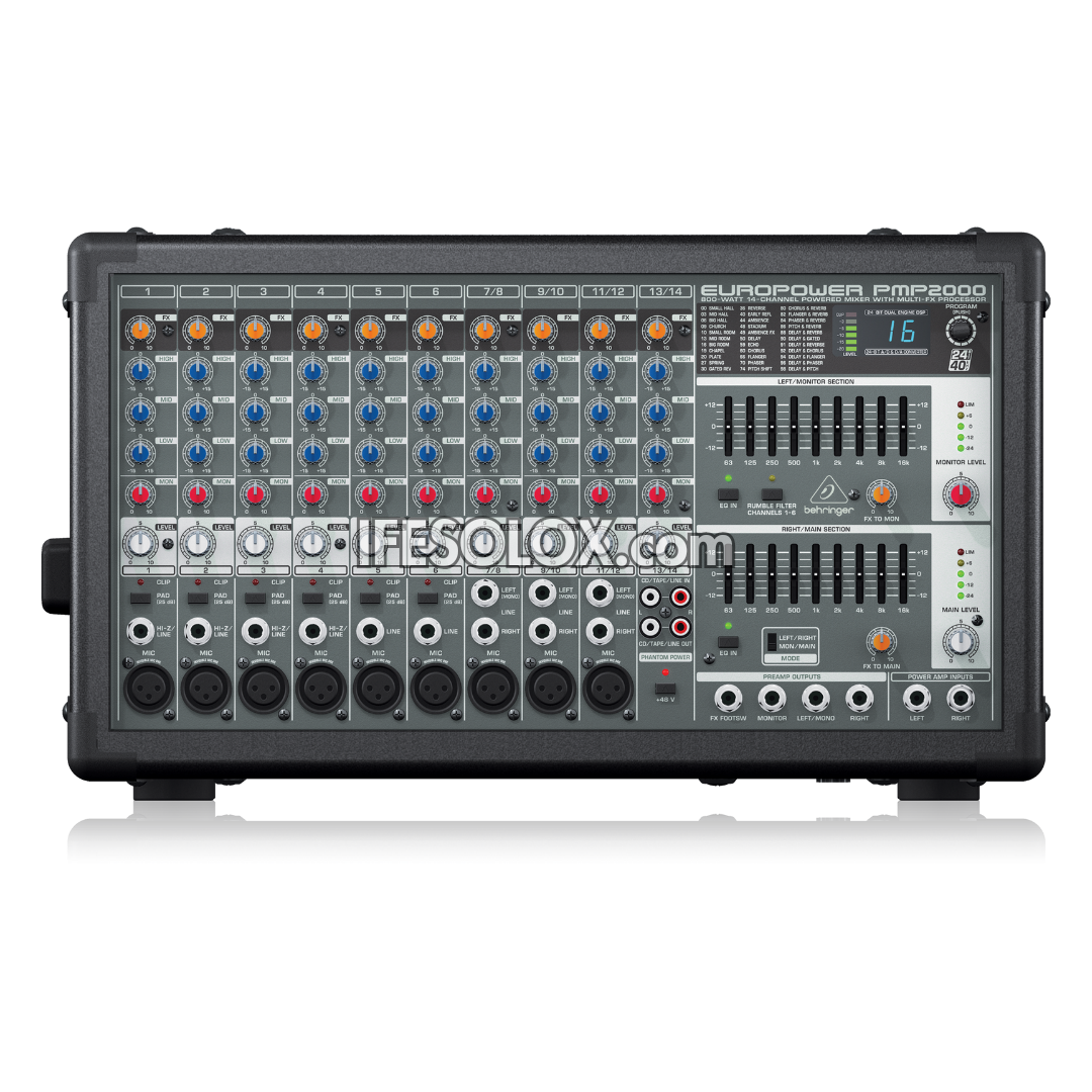 Behringer EUROPOWER PMP2000 14 Channel Powered Mixer with Multi-FX Processor - Brand New