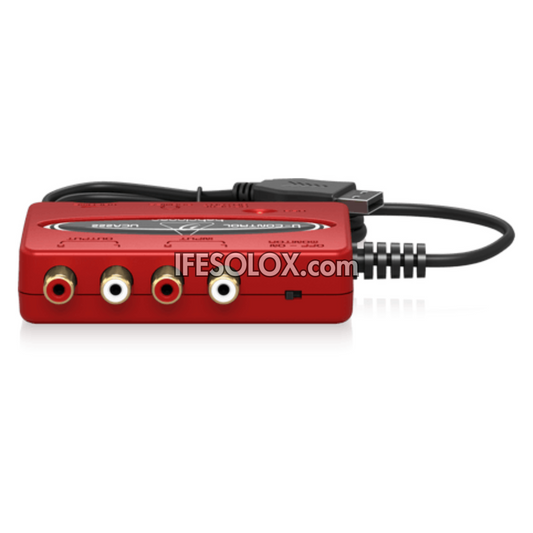 Behringer U-CONTROL UCA222 Ultra-Low Latency 2 In/2 Out USB Audio Interface with Digital Output - Brand New