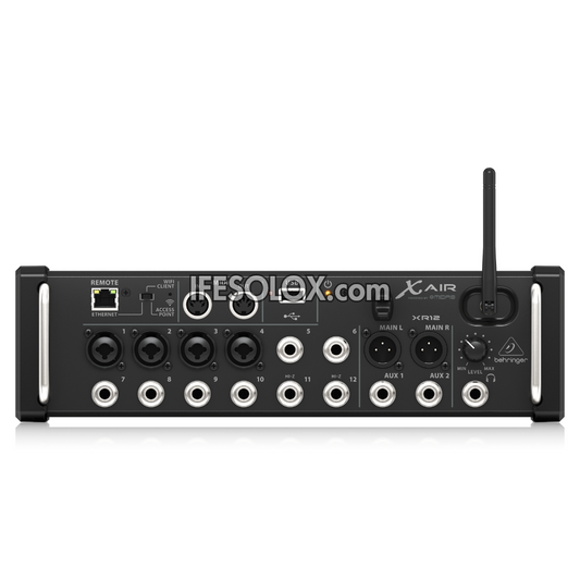 Behringer XR12 12-Input Digital Mixer for iPad/Android with 4 Midas Preamps, 8 Line Inputs, WiFi, USB Recording - Brand New
