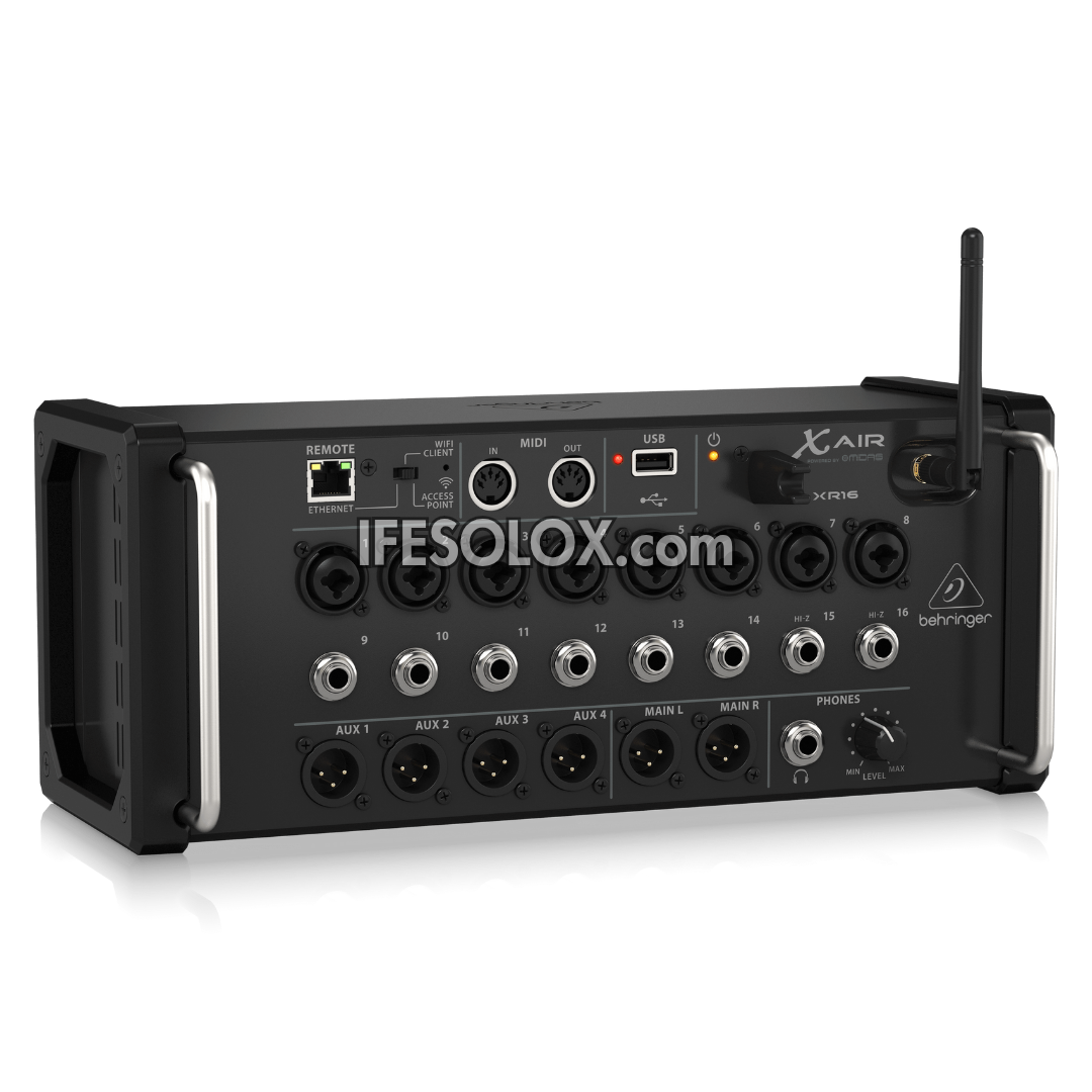 Behringer XR16 16-Input Digital Mixer for iPad/Android with 8 Midas Preamps, 8 Line Inputs, WiFi, USB Recording - Brand New
