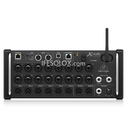 Behringer XR18 18-Channel, 12-Bus Digital Mixer for iPad/Android with 16 Midas Preamps, 8 Line Inputs, WiFi, USB Audio Interface - Brand New