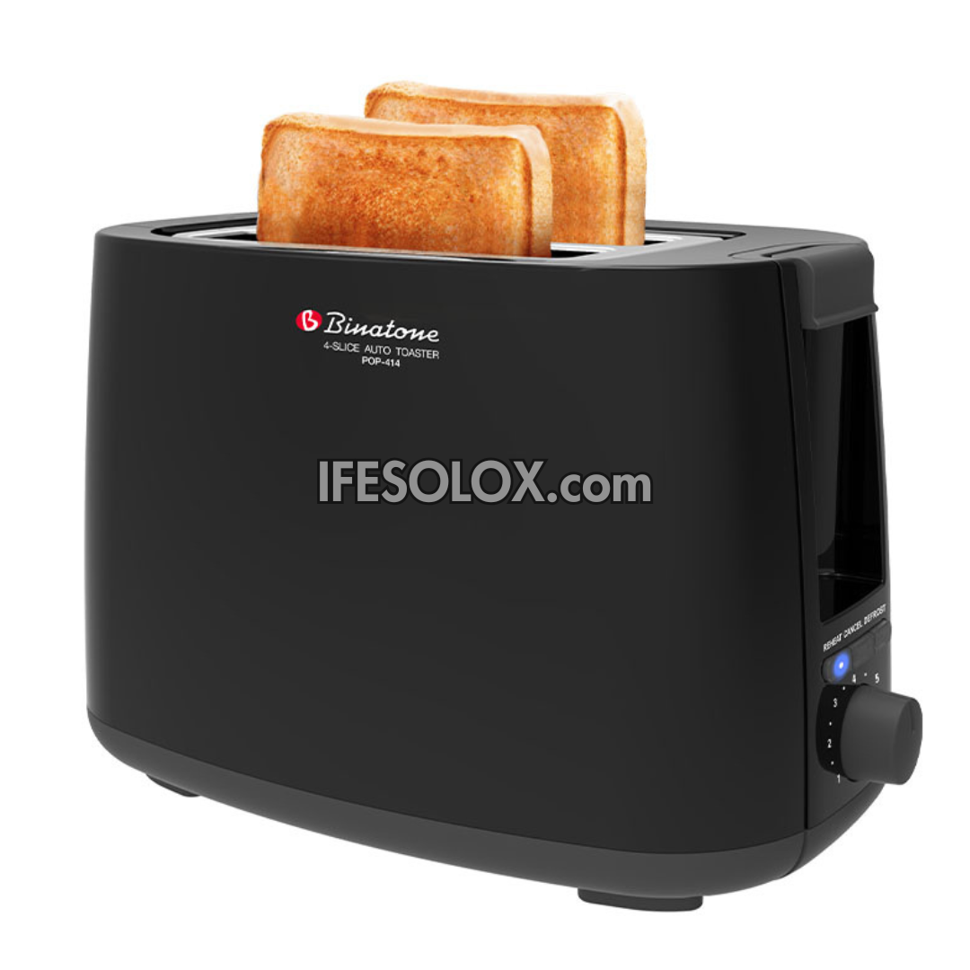 Binatone POP-212 Sandwich Toaster with 6-Setting Shade Control - Brand New