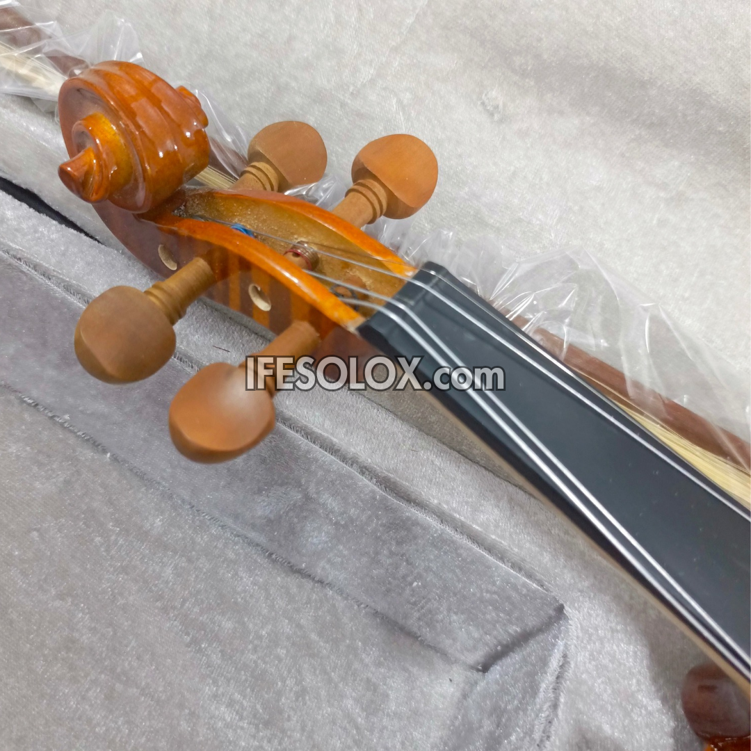 Concert 3/4 Violin Starter Kit for Students with Bow, Chin rest, Rosin and a Light-weight Hardcase