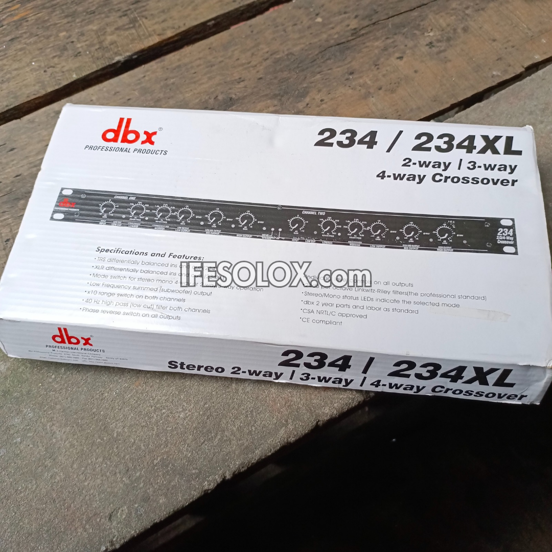 DBX 234/234XL Stereo 2/3 Way, Mono 4-Way Crossover