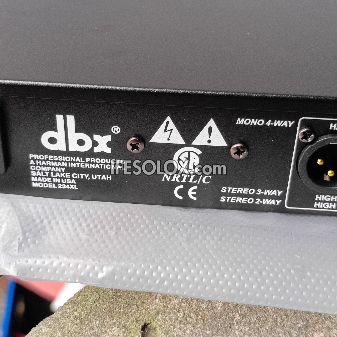 DBX 234/234XL Stereo 2/3 Way, Mono 4-Way Crossover