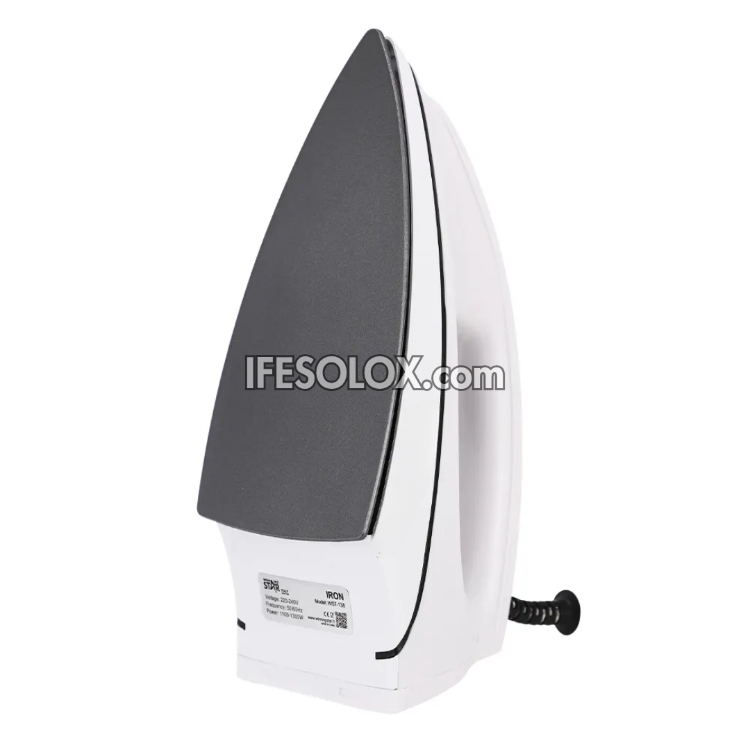 Deluxe 1200W Dry Pressing Iron for Clothes with Scratch Resistant Aluminum Soleplate, Auto Shut-off - Brand New