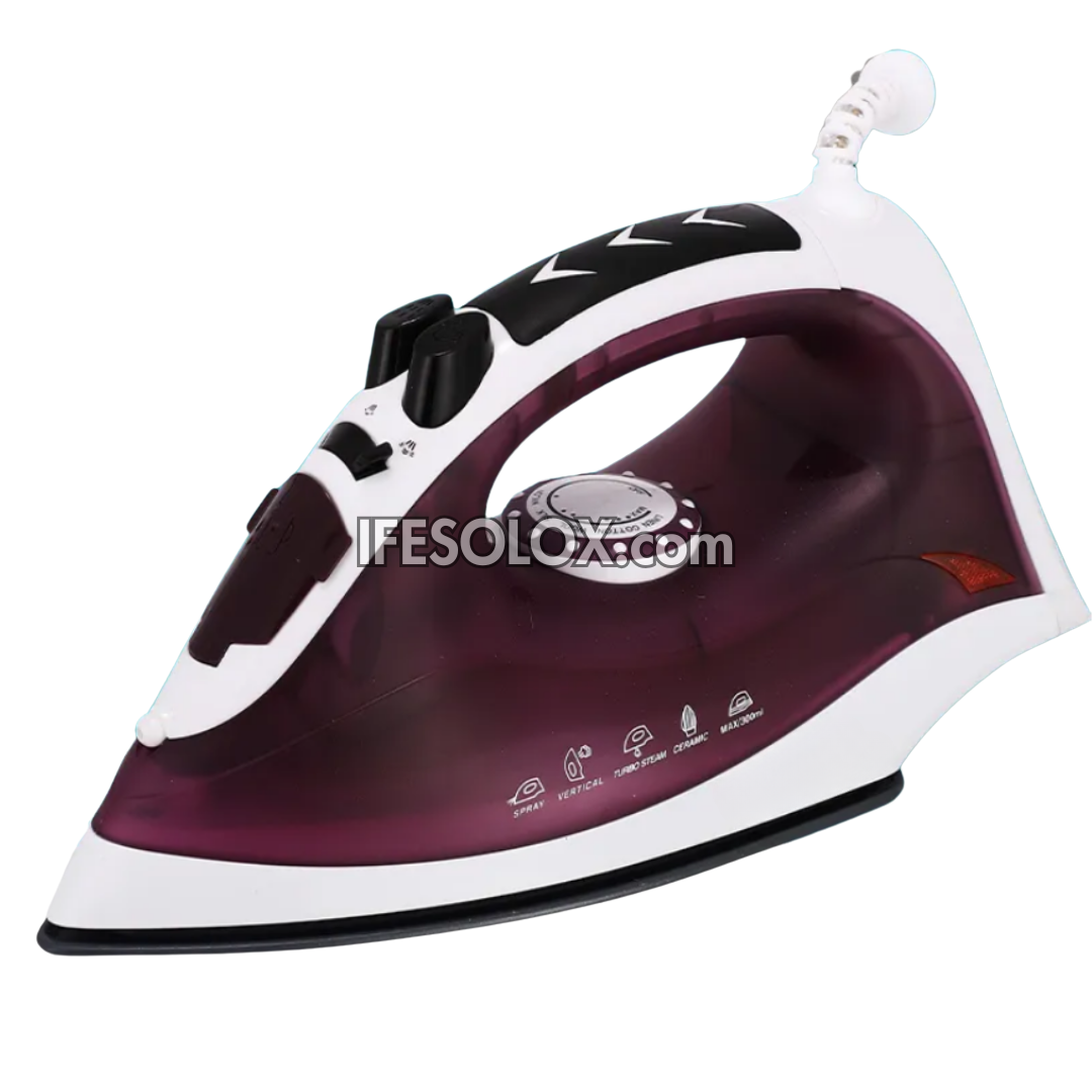 Easy Steam Compact Pressing Iron for Clothes with Automatic Shut-off, Nonstick Plates and Adjustable Temperature - Brand New
